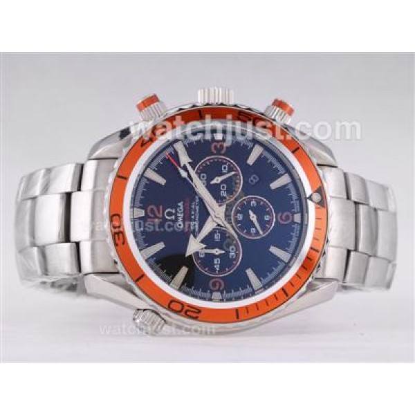 Omega Seamaster Planet Ocean 007 Quantum Of Solace Edition Working Chrono-Same Structure As 7750 Version-High Quality