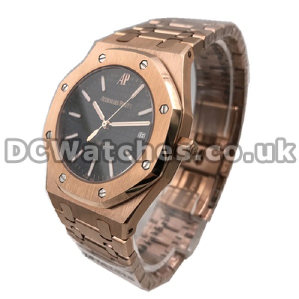 Rose Gold Steel Male Replica Audemars Piguet Royal Oak Jumbo 39MM Watches