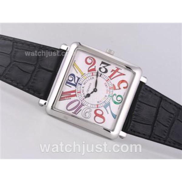 Franck Muller Master Square with White Dial-Colorful Number Marking-42MM