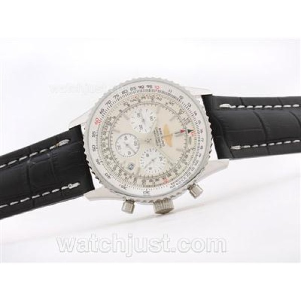 Breitling Navitimer Working Chronograph with White Dial - Stick Marking