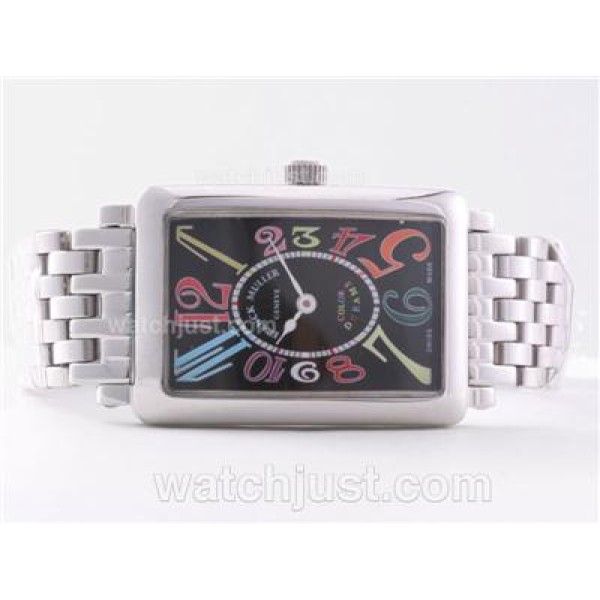 Franck Muller Long Island with Black Dial-Lady Size