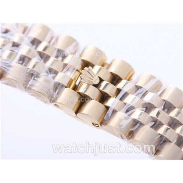 Rolex Full 18k Plated Gold Jubilee Strap