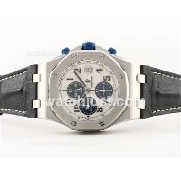 UK Swiss Replica Audemars Piguet Royal Oak Chrono Swiss Valjoux 7750 Movement With Blue Markers-Sec@12 Watches