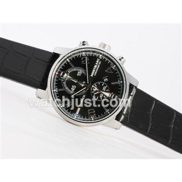 Montblanc Flyback Working Chronograph Black Dial-New Version