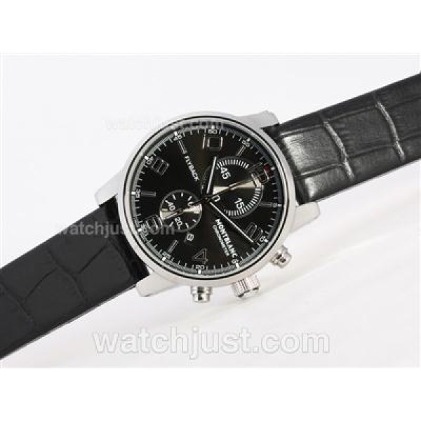 Montblanc Flyback Working Chronograph Black Dial-New Version