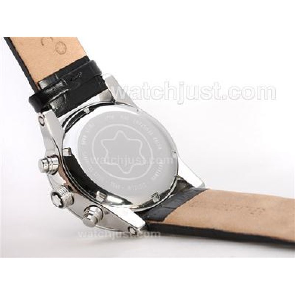 Montblanc Flyback Working Chronograph Black Dial -Rose Gold Marking