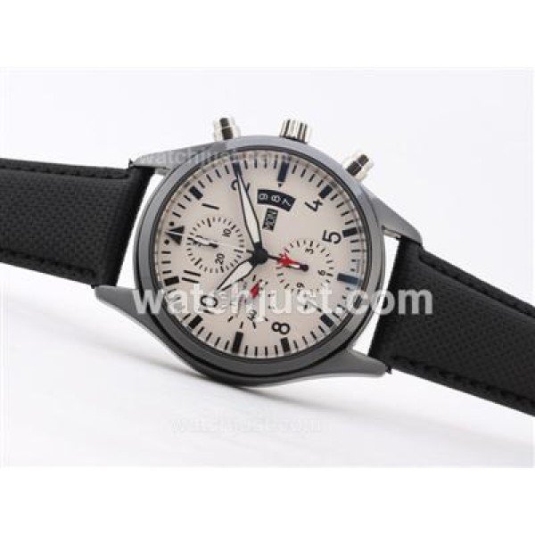 IWC 3789 Top Gun Pilot Chrono Swiss Valjoux 7750 Movement-Full Ceramic Case