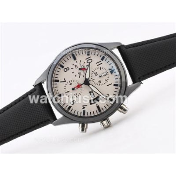 IWC 3789 Top Gun Pilot Chrono Swiss Valjoux 7750 Movement-Full Ceramic Case