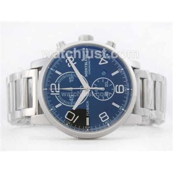 Montblanc Flyback Working Chronograph with Black Dial S/S