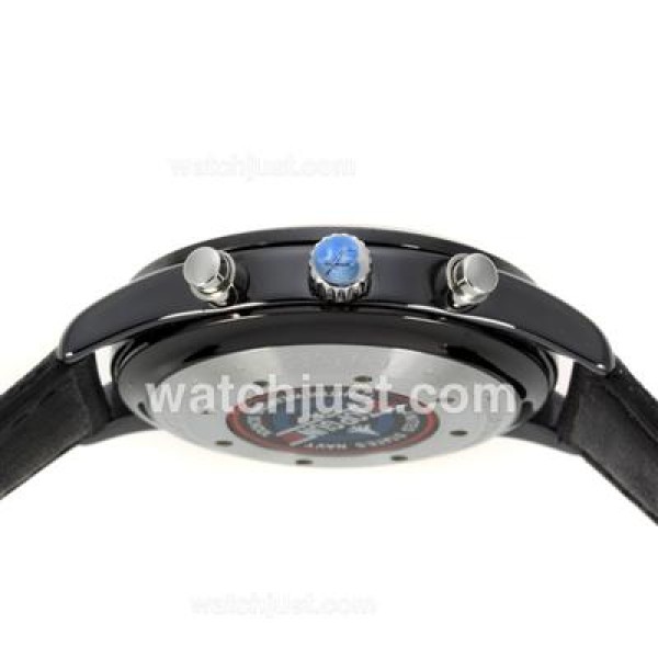 IWC 3789 Top Gun Pilot Chrono Swiss Valjoux 7750 Movement-Full Ceramic Case with Black Dial