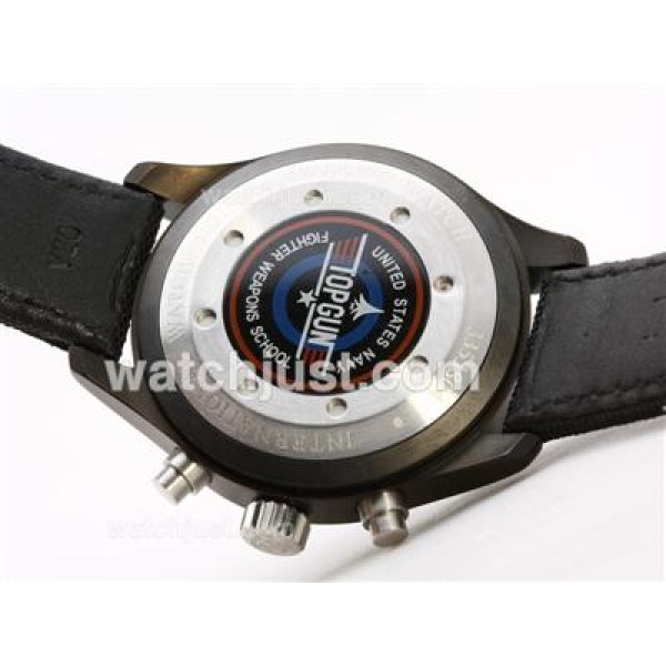 IWC 3789 Top Gun Pilot Working Chrono PVD Case-Same Chassis As 7750 Version-High Quality