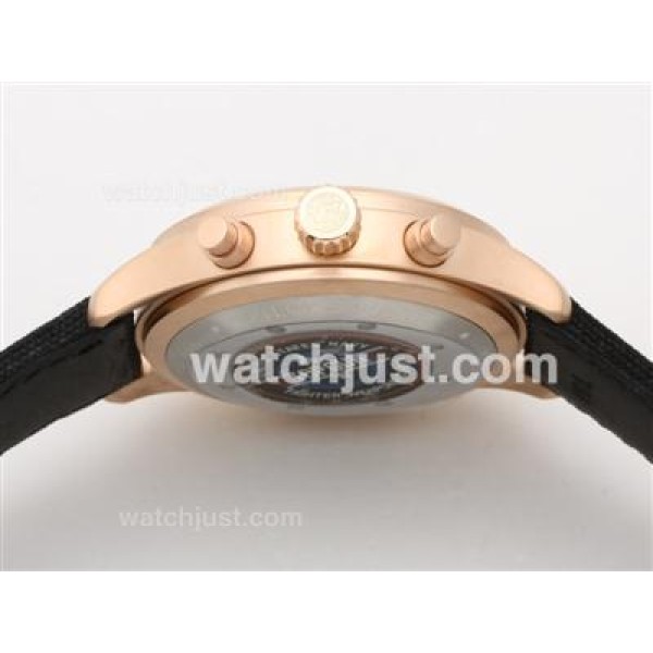 IWC 3789 Top Gun Pilot Working Chrono 18K Gold Case-Same Chassis As 7750 Version-High Quality