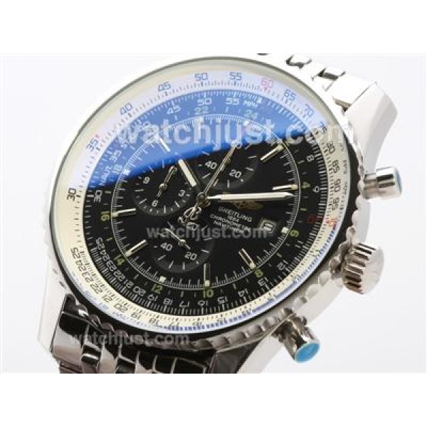 Breitling Navitimer World Working Chronograph With Black Dial