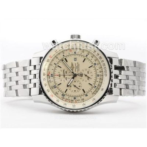 Breitling Navitimer World Working Chronograph With White Dial
