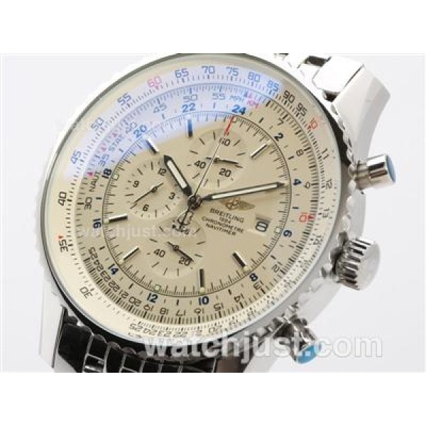 Breitling Navitimer World Working Chronograph With White Dial