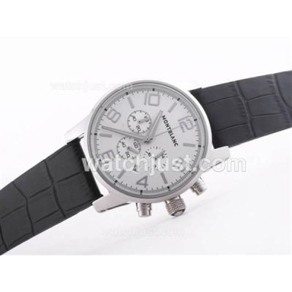 Montblanc Time Walker Working Chronograph with White Dial -Same as 7750 Structure-High Quality