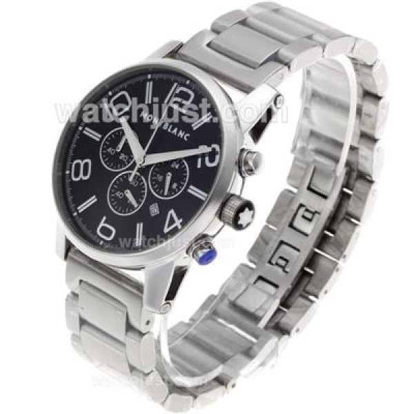 Montblanc Time Walker Working Chronograph with Black Dial -Same as 7750 Structure-High Quality