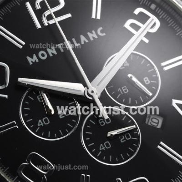 Montblanc Time Walker Working Chronograph with Black Dial -Same as 7750 Structure-High Quality