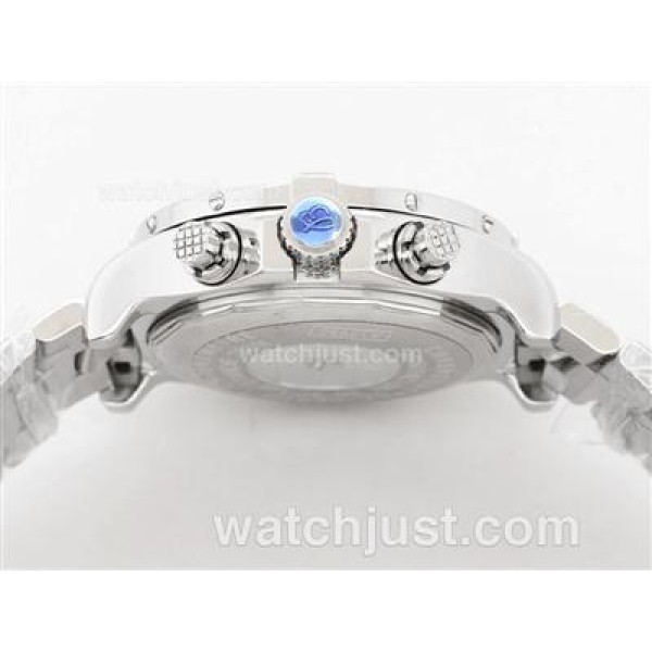Breitling Super Avenger Working Chronograph with Black Dial-Stick Marking S/S