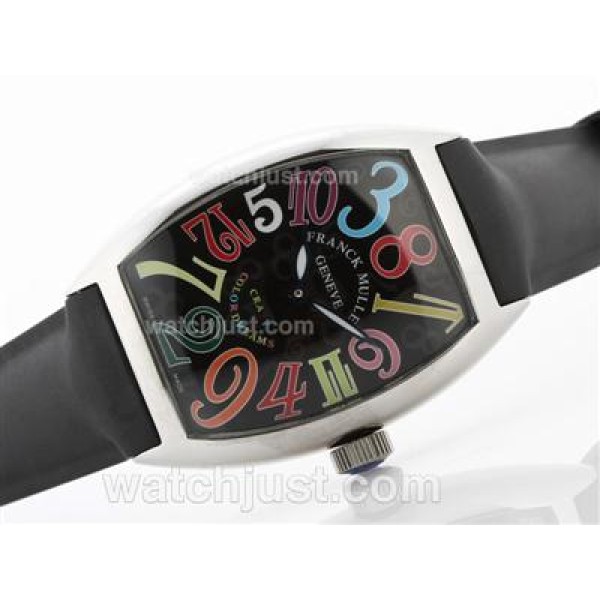 Frank Muller Crazy Color Dreams Automatic with Rubber Strap-Jumbo Version