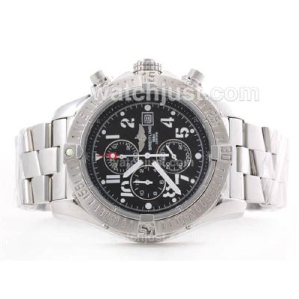 Breitling Skyland Avenger Working Chronograph with Black Dial--Arabic Marking S/S