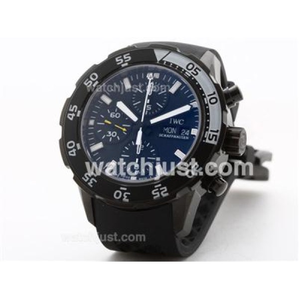 IWC Aquatimer Chronograph Swiss Valjoux 7750 Movement -PVD Case