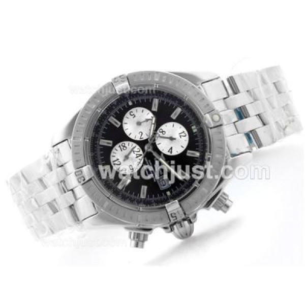 Breitling Chronomat Evolution Automatic With Black Dial-Stick Marking S/S