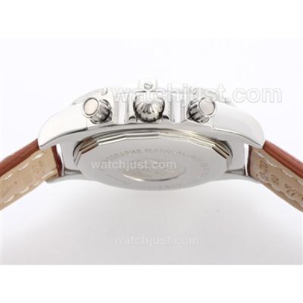 Breitling Chronomat B01 Working Chrono with White Dial-Roman Marking