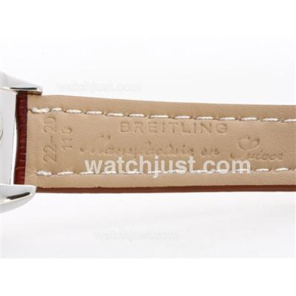 Breitling Chronomat B01 Working Chrono with White Dial-Stick Marking