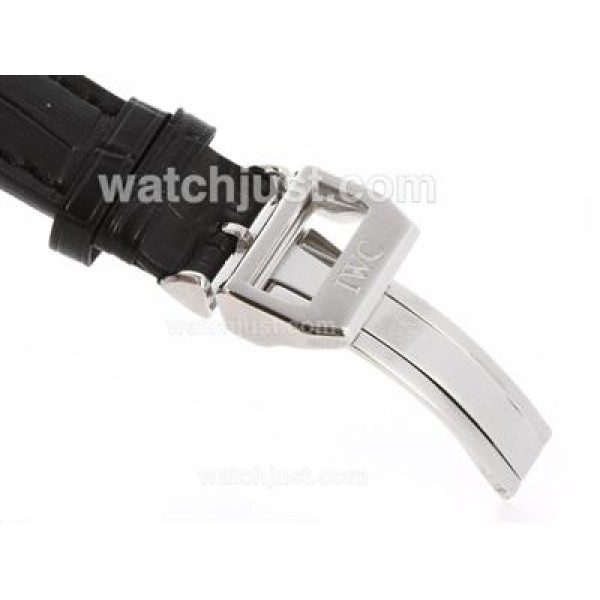 IWC Leather Strap with Deployant Buckle-24mm