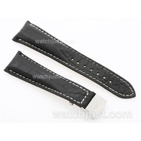 Breitling Leather Strap with Deployant Buckle - 24mm