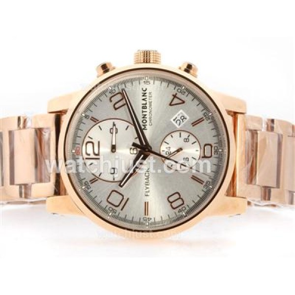 Montblanc Flyback Automatic Full Rose Gold with White Dial