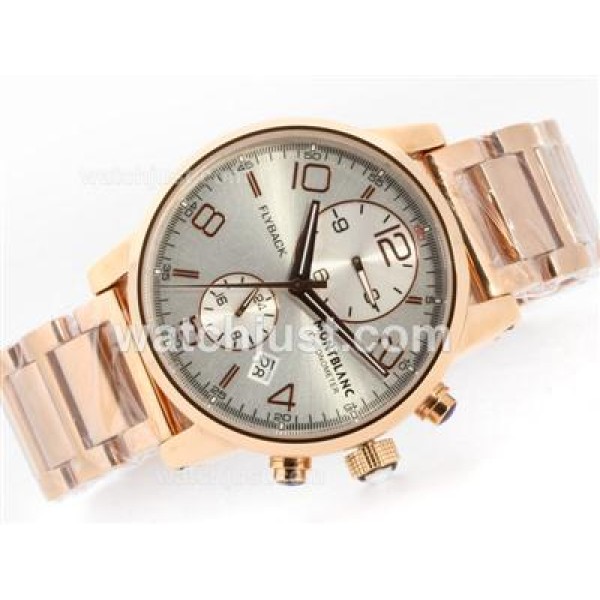 Montblanc Flyback Automatic Full Rose Gold with White Dial
