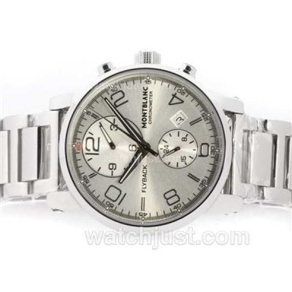 Montblanc Flyback Automatic with White Dial S/S