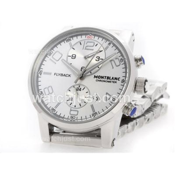 Montblanc Flyback Automatic with White Dial S/S