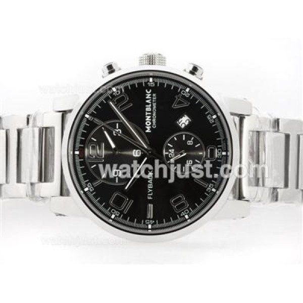 Montblanc Flyback Automatic with Black Dial S/S