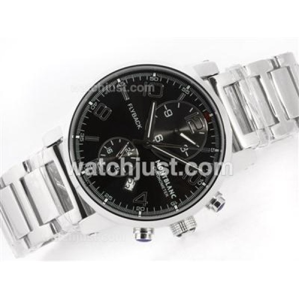 Montblanc Flyback Automatic with Black Dial S/S