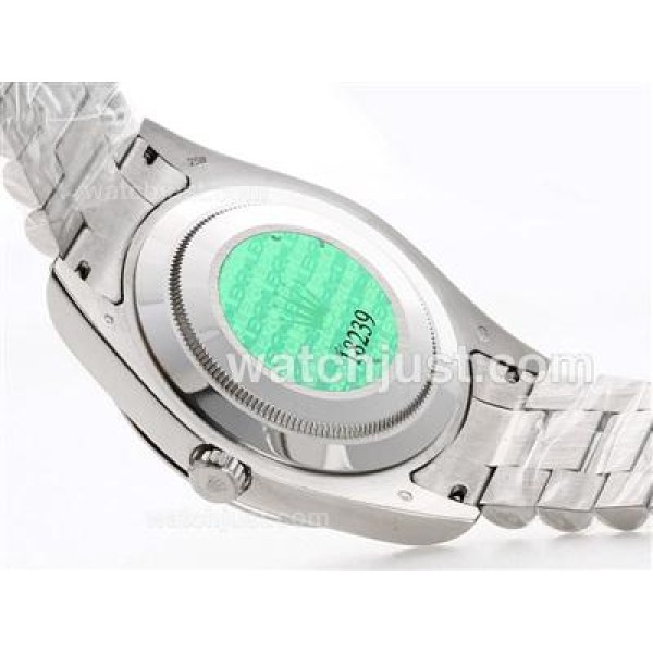 AAA 41 MM Quality Rolex Day-Date II Fake Watches With Black Dials For Men