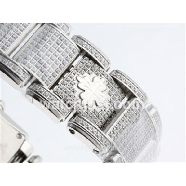 Patek Philippe Twenty-4 Hours Swiss ETA Movement with Full Diamond-Lady Size