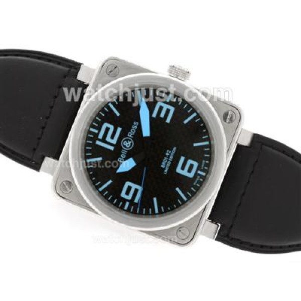 Bell & Ross BR 01-92 Automatic with Black Carbon Fibre Style Dial-Blue Marking 46x46mm