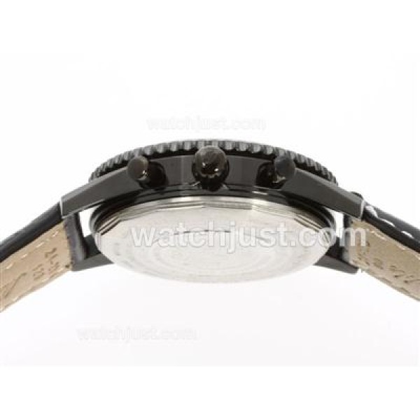 Breitling Navitimer Working Chronograph PVD Case with Blue Dial