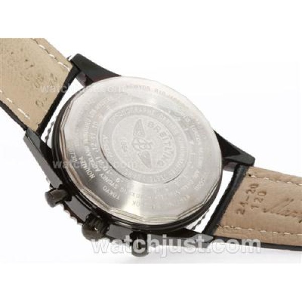 Breitling Navitimer Working Chronograph PVD Case with Blue Dial