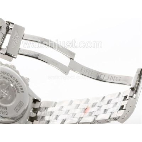 Breitling Chronomat Evolution Chronograph Swiss Valjoux 7750 Movement with Gray Dial