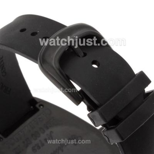 Franck Muller Crazy Hours Automatic PVD Case with Black Dial-Rubber Strap
