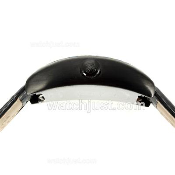 Franck Muller Crazy Hours Automatic PVD Case with Black Dial-Leather Strap