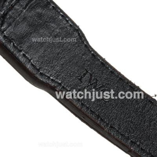 IWC Big Pilot Power Reserve Automatic Rose Gold Case with Brown Dial-Leather Strap