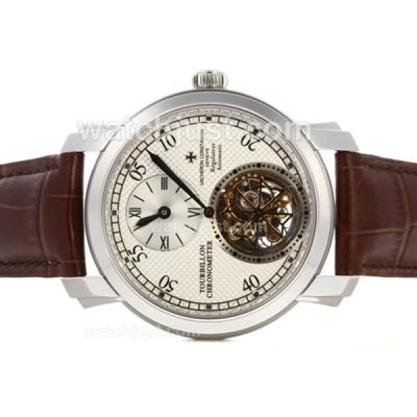 UK High Quality Replica Vacheron Constantin Tourbillon Regulateur Manual Winding with White Dial Watches