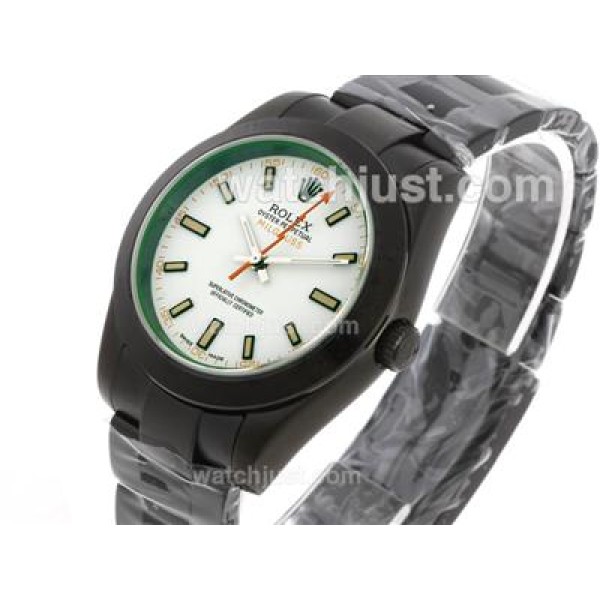 High Quality Rolex Milgauss Replica Watches With White Dials For Sale