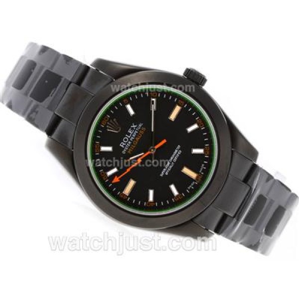 Top Quality Rolex Milgauss Fake Watches With Black Dials For Sale Online