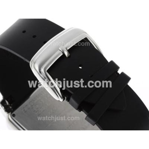Franck Muller Conquistador Chronograph Swiss Valjoux 7750 Movement with White Dial-Rubber Strap